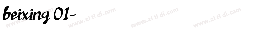 beixing 01字体转换